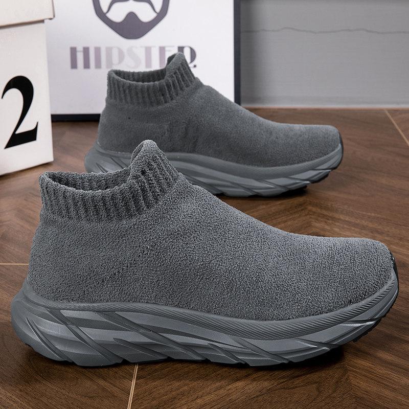 Autumn and winter new shoes large size platform socks shoes travel velvet warm casual sports shoes cotton shoes