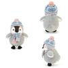 Wear Scarf Hat Penguin Plush Toy Soft Teddy For Kids Bedtime Gift