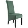 Stretch Velvet Dining Chair Cover XL Size Slipcover for Restaurant Hotel Party Large Chairs Banquet Dining Room