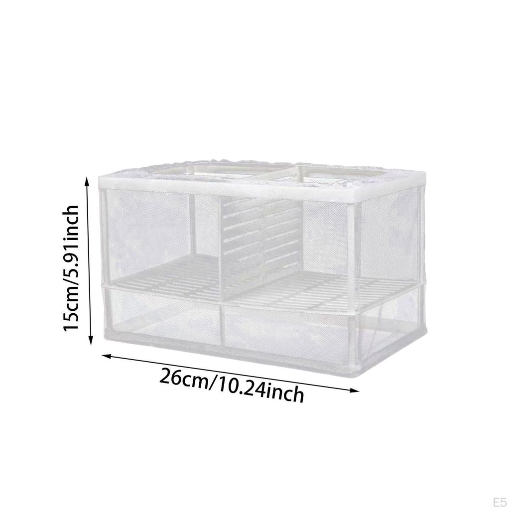 Aquarium Fishes Breeding Box Accessories Fry Feeding Protective Mesh for Guppy