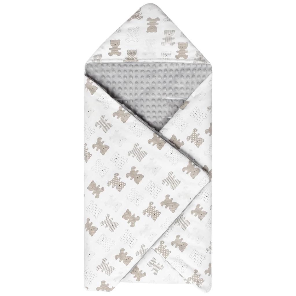 Bebamour Swaddle for Baby Outing Lap Cold Protection Newborns, Supplies, Multi-Purpose Blanket, Blanket, Windbreaker, (Bear)