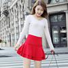 Fashion Mini Skirts Women's Basic Flared Shorts Skirt High Waist Lever Medium Pleated Fluffy Skirt Black Charm Casual Pants