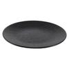Melamine Black Round Plate for Pasta, Steak, Hot Pot, BBQ, and Tableware