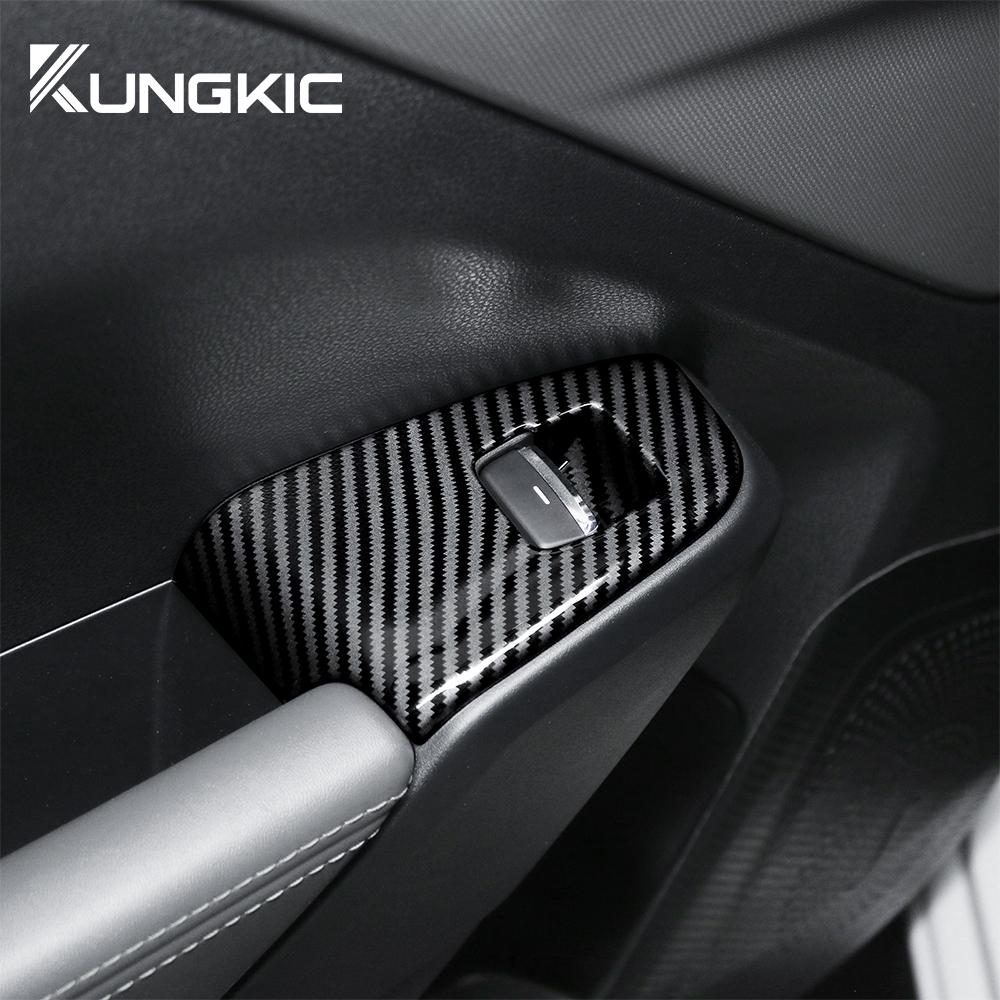 ABS For Subaru Crosstrek 2025 Impreza 2025 Window Button Frame Carbon Fiber Pattern Style RHD LHD Decor Accessories