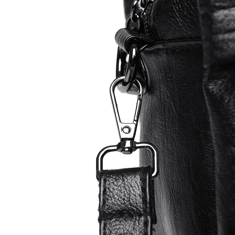 Vintage Shoulder Bag PU Crossbody Bag Large Capacity Women's Multi-Layer Handbag