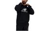 New Balance Logo Printed Drawstring Hoodie MT41501-BK