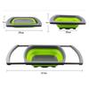 Square Stretchable Draining Basket Colander Kitchen Retractable Strainer Vegetable Storage Rack