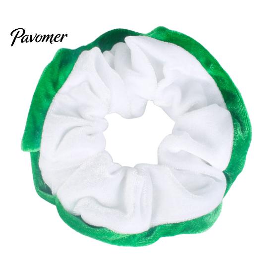 Soft Elastic Hair Bands for Women Christmas Velvet Scrunchies, Ties Girls, Lightweight Holiday Parties Contrast Color Ponytail Holder Accessories