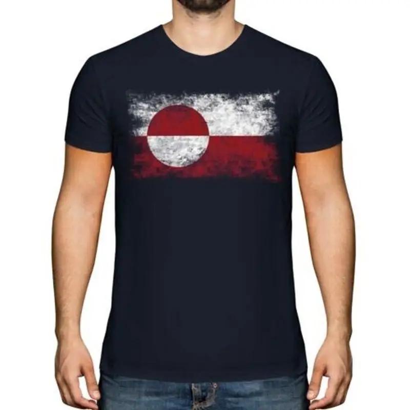 T-Shirt homme drapeau distrait du Groenland Kalaallit Nunaat Greenlandic S разноцветный