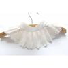 Women's Lapel Fake Collar Lace White Hollow False Collar Ladies Lapel Shirt Blouse Detachable Collar for Sweater Female Decor
