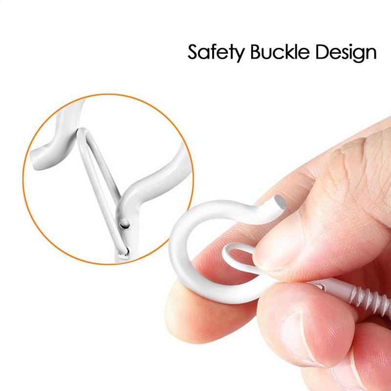 Safety Ceiling Hanger 2Pcs/set Non-punching Ceiling Traceless Hooks Self-Adhesive Safety Ceiling Hanger For Light Strings Wind