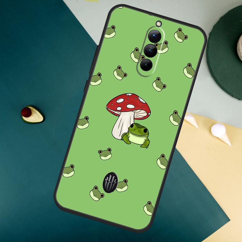 Kawaii Frog Mushroom For ZTE Nubia Red Magic 8 9 8S 9S 10S Pro Plus 10 Air 6S 7S 7 Pro Red Magic 11 Pro Plus Case