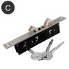 Invisible/Mortise lock,Sliding Door Invisible Hook lock,Alloy Lock body,For Framed Glass Door,strong, durable,Door Hardware