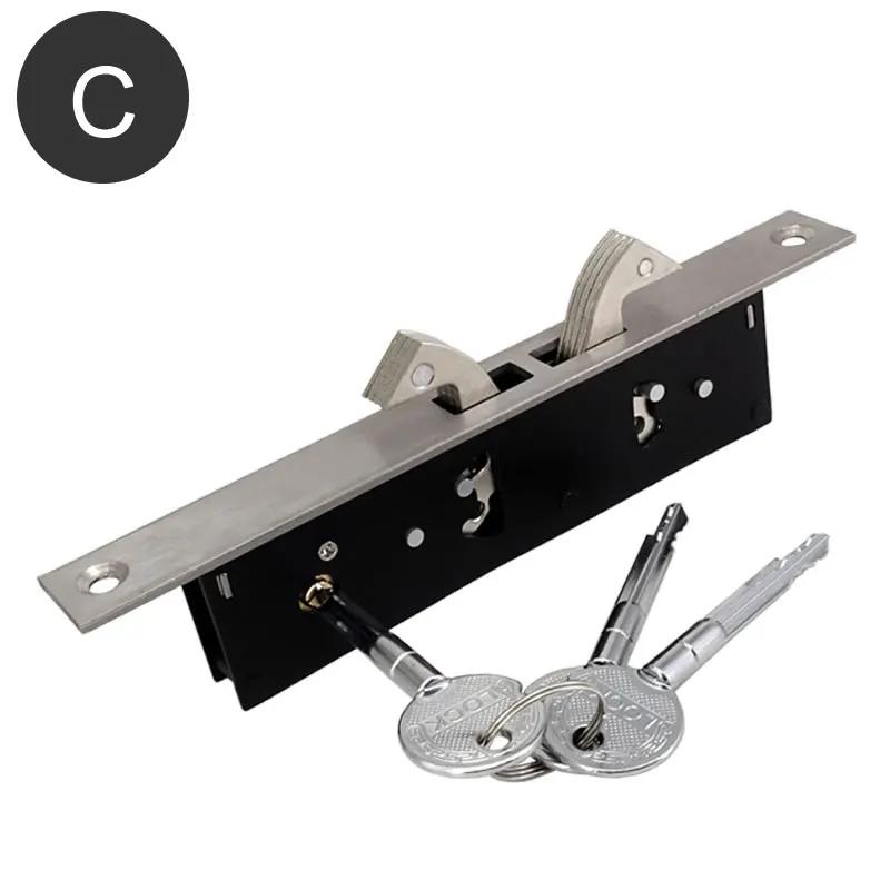 Invisible/Mortise lock,Sliding Door Invisible Hook lock,Alloy Lock body,For Framed Glass Door,strong, durable,Door Hardware