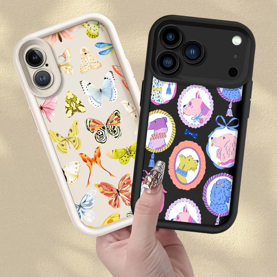 Phone Cover Case for iPhone 17 Pro Max 14 Air 15 Plus 12 Pro 16 17e 13 11 Cartoon Animals