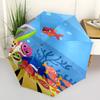B-Baby Shark Print Automatic Umbrella, 8 Rib Iron Frame, Plastic Handle, Suitable for Outdoor Travel &Daily , Ideal Gift