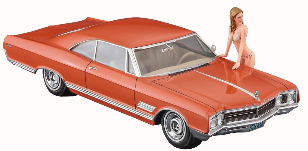 Hasegawa 1966 American Coupe Type B Girls Figure Plastic Model SP413 1/24 w/Blonde
