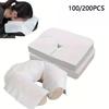 100/200Pcs Disposable SPA Face Massage Pad Beauty Salon Massage Headrest Pad Cotton Pillow Towel Cover Face Skin Care Tool