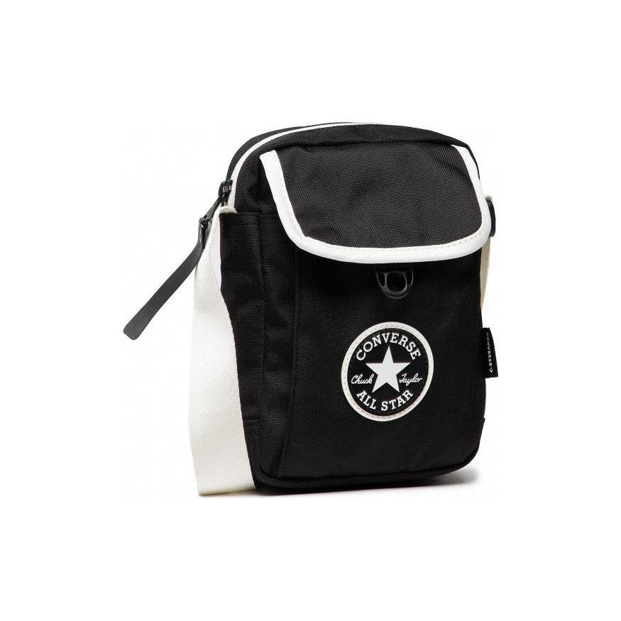 New Converse Crossbody Fabric Shoulder Bag, Crossbody Bag Regular Unisex Black 10022999-A01