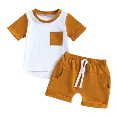 Short Sets Clothes for Baby Boys Summer 2023 Newborn Children's Clothing Baby Items Things Short Sleeve Tops and Shorts Suit