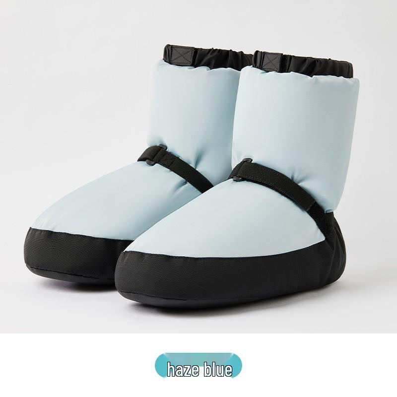 Women's Winter Dance Ankle Boots - Warm Cotton-Padded Ballet Shoes with Soft Sole