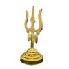 Numeroastro Trishul Damru with Om Engraved In Mix Metal for Puja Ghar | Home Temple (