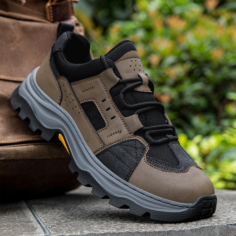 Herren Outdoorsport-Schuhe Anti-Rutsch Freizeit Atmungsaktiv Bergsteigerschuhe Große Größe Bequem Gummi-Außensohle Alle Jahreszeiten