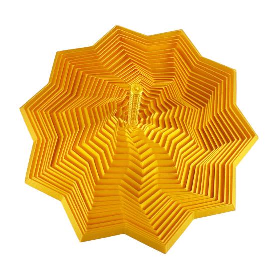 3D-gedruckter fraktaler Fidget-Stern Stress-Angst-Abbau erweiterbarer Stern sensorisches Spielzeug mit Griff wirbelnde Spirale ausziehbarer Stern Dekompressionsspielzeug