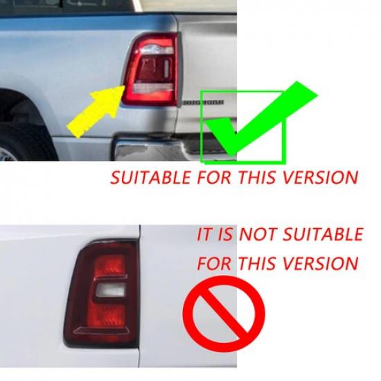 ABS Chrome Rear Taillight Tail Light Lamp Trim for Dodge RAM 1500