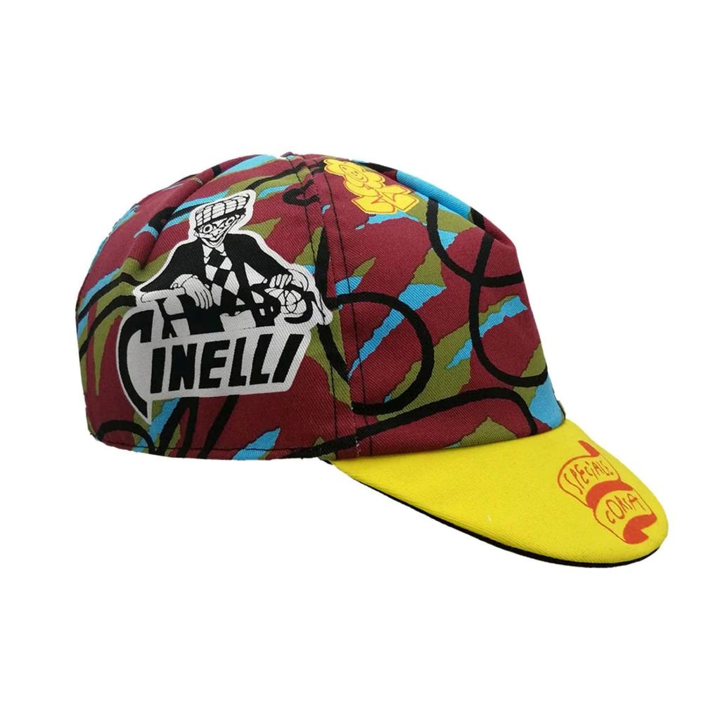 Gruppo Cinelli Speciale Corsa Braulio A1CP1SPCBRN00 Cap, Yellow,