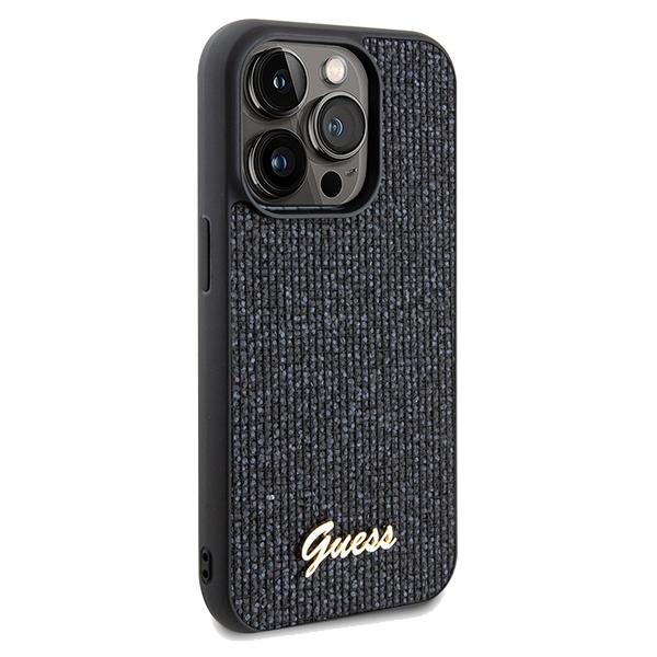 Guess Guhcp14Lpmsdgsk Iphone 14 Pro 6.1Czarny/Black Hardcase Disco Metal Script