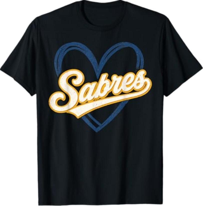 Sabres Name Retro Vintage Gift for Men Women T-Shirt S разноцветный