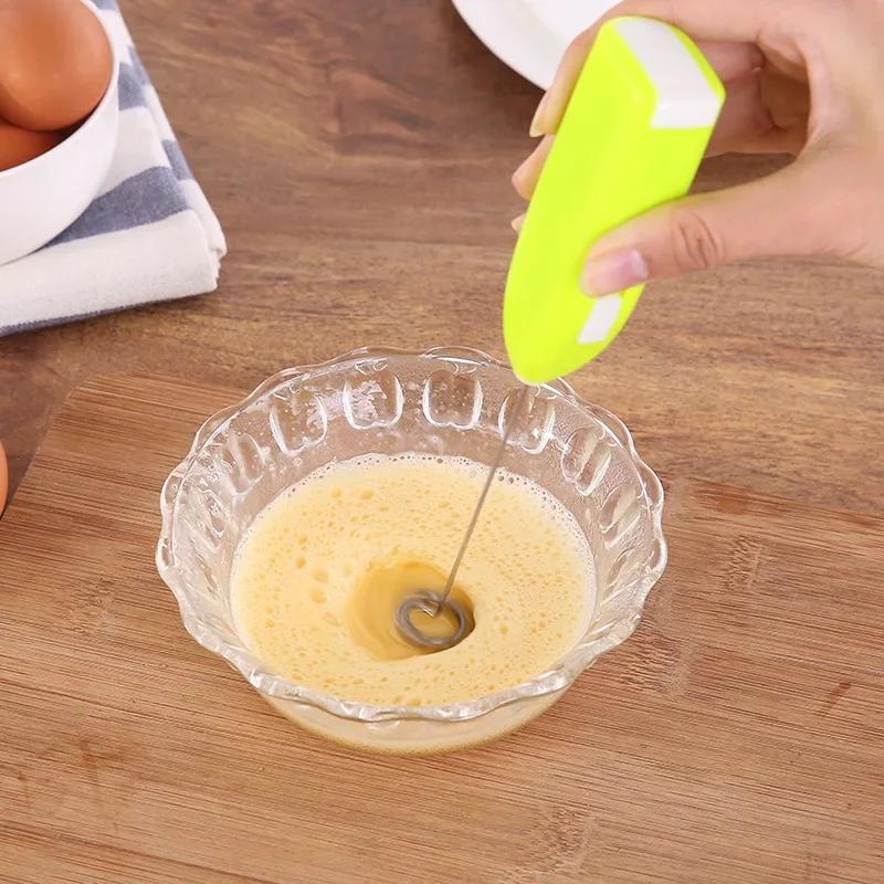 Egg Beater Electric Milk Frother Handheld Mini Foamer Coffee Maker Portable Blender for Chocolate Cappuccino Whisk Tools