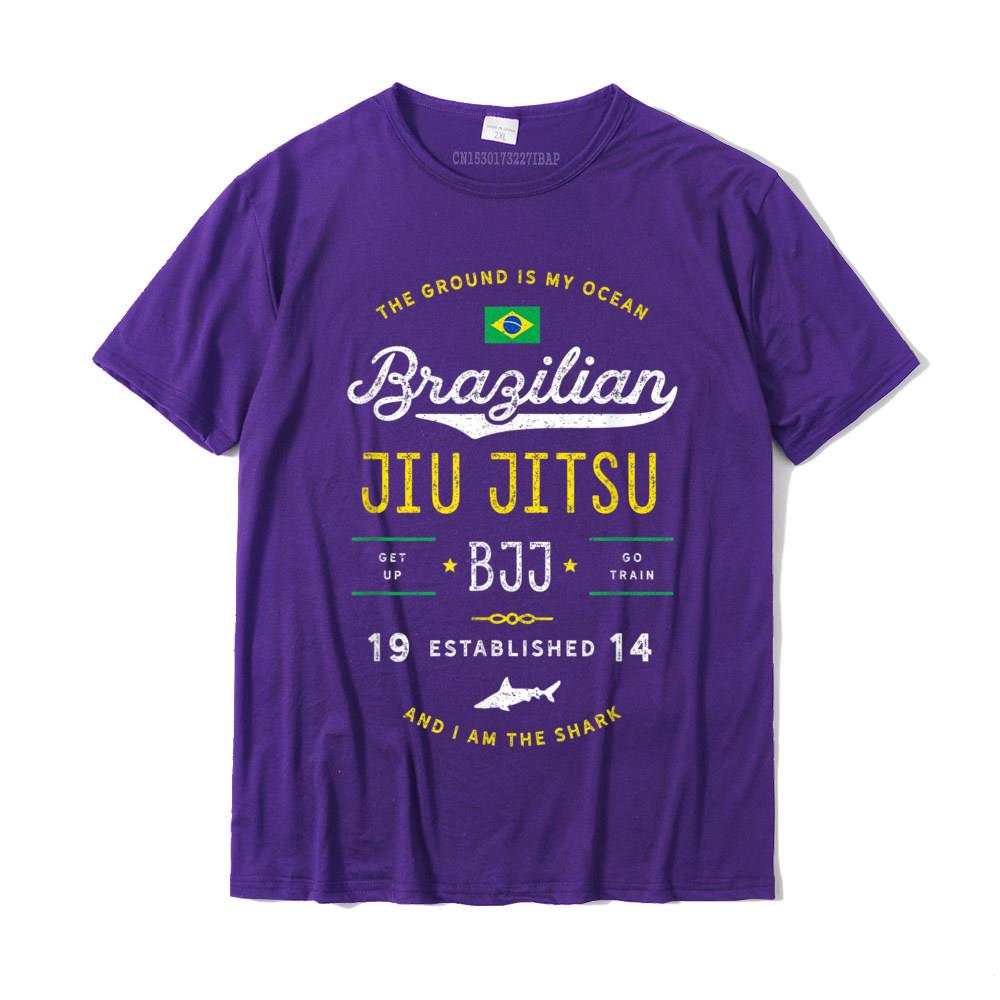Tričko Ocean Shark Jiu Jitsu Pro BJJ Jujitsu Dárek Novinka Pánská trička Skupinová trička Bavlna Slim Fit