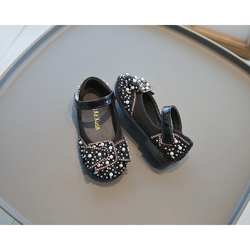 Girls' Princess Style Shoes Children's Dance Shoes with Rhinestones, Bowknot Performance Flats for Toddlers & Girls