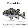 Novelty Grouper Hair Clip Realistic Hair Claw Clip Cute Fish Hair Claw  For Women