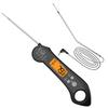 1 sada Cooking Thermometer Vodotěsný Dvojitá sonda ABS Průhledný Digitální displej Masový teploměr Kuchyňské doplňky