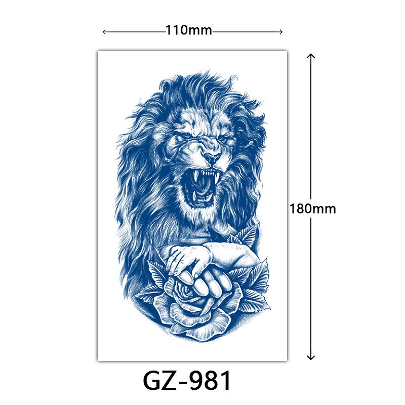 Juice Tattoo Stickers, Herbal Tattoo Stickers, Semi-Permanent English Letter Tattoo Stickers Tattoo