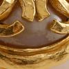 CHANEL Triple COCO Mark Earring vintage Plated Gold/Fake pearl 29.4g Women Used