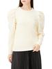 Double Standard Clothing Puff Sleeve Knit Women's Top, 0209-280-233