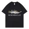 Funny Bomboclat Fish Meme T-shirt High Street Fashion Trend Y2k Short Sleeve T-shirts Men Women Harajuku Vintage Style T Shirts