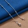 925 Sterling Silver Exquisite Ball Necklace Women Fashion Party Engagement Gift Jewelry Accessories