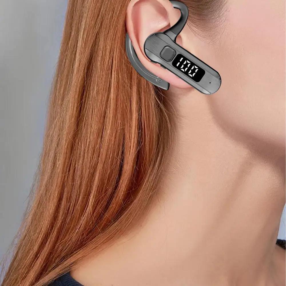 Auriculares Deportivos Bluetooth 5.2 Auriculares de Conducción Ósea Inalámbricos Abiertos para Correr Auriculares Bluetooth con Reducción de Ruido y Micrófono