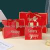 Spot 2025 New Year Gift Bag - Holiday Paper Bag with Ribbon for New Year's Day Gifts and Clothing.