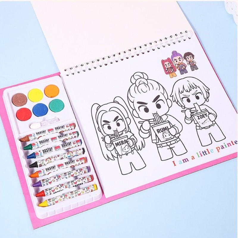 Kpop Dämonenjäger Malbuch Rumi Mira Zoey Kreatives Zeichenbuch Vorlage Skizze Kopie Bild Für Mädchen Kinder Geschenke