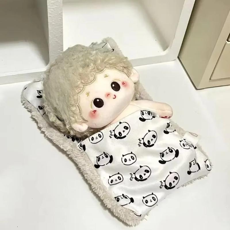 Doll Clothes for 17-20cm Handcrafted Panda Sleepwear Outfit Compatible with Labubu Cotton Dolls