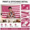 PopStarMalachi B-Baron Tapestry flat print Pink Stars StripesFlagWallHanging for Teen Bedroom Dorm Aesthetic Room Decor Fan Gift