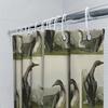 Nature Inspired Bath Curtain Handcrafted Print Design For Bathroom Decoration 72X84 Inches Waterproof Shower Curtain Set With Ho