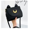 Summer Sailor Moon Ladies Handbag Black Luna Cat Shape Chain Shoulder Bag PU Leather Women Messenger Crossbody Small Bag Purses