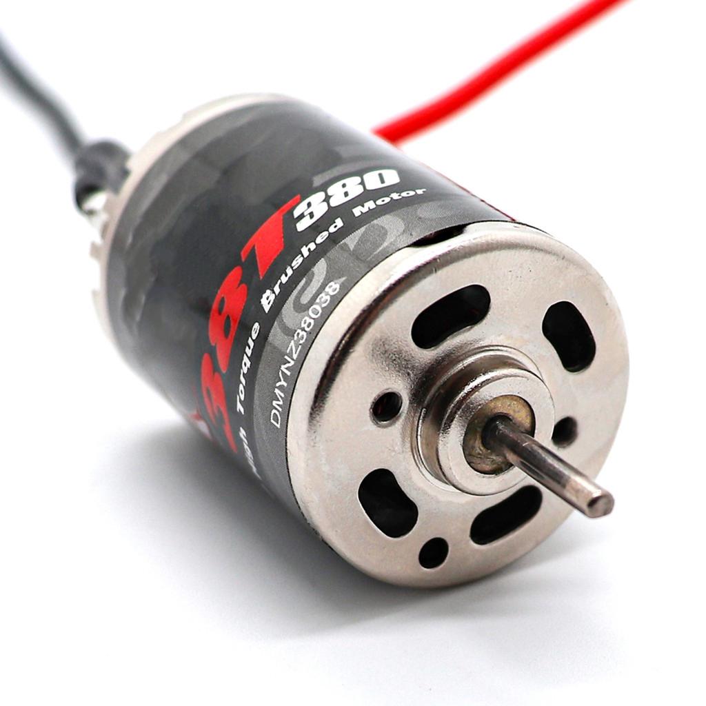 Brushed Motor 370 Stainless Steel Brushed Motor 31T Replacement for SCX24 1Celsius18 1Celsius16 Remote Control Car Plug